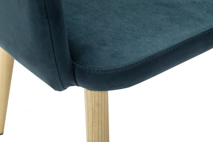 Кресло Ledger К Diag blue/нат.дуб_3