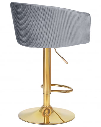 Стул барный DOBRIN DARCY GOLD (серый велюр (1922-19))_3