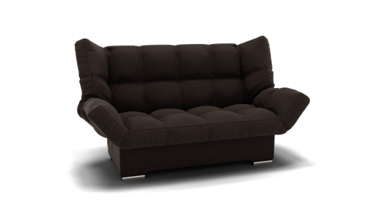 Диван Клик-Кляк (ЗР) Цвет фасада: Коричневый; Тип: Прямой; Материал фасада: Металл/Велюр_0