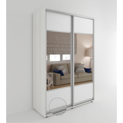 Шкаф-купе 2-х дверный Акцент-Дуэт КВ 1200х600 Выбеленное дерево_0