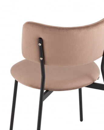 Стул Амелия велюр коричневый_5