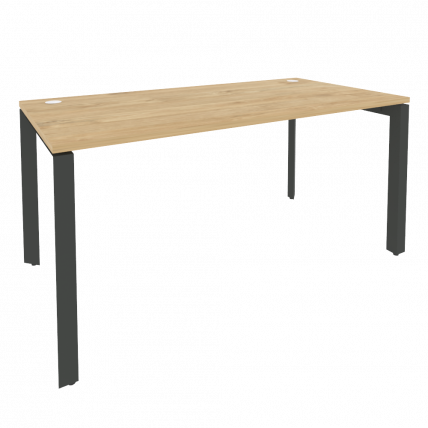 Стол рабочий на П-образном м/к ONIX O.MP-SP-4.8 Тиквуд Светлый/Антрацит_0