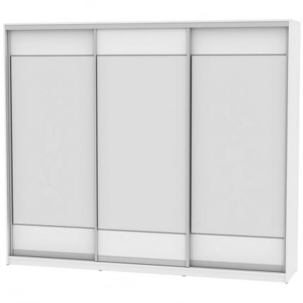 Шкаф-купе B-220х270х60-2(Белый-D8D8D8)_0