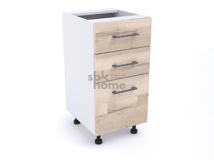 Стол с ящиками СЯ-40 (520), Дублин (400*520*820) Дуб галифакс белый, 21680 _0