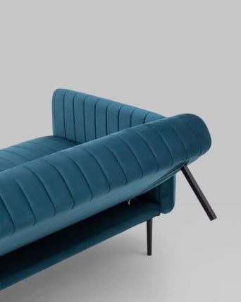 Диван прямой Дрезден велюр Синий_7