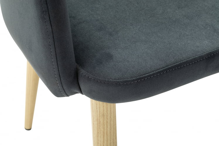 Кресло Ledger К Diag grey/нат.дуб_3