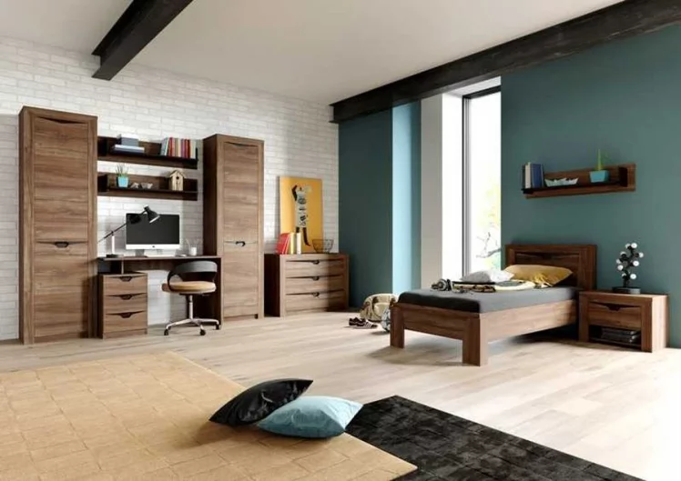 Кровать 900 Соренто 20 Дуб Стирлинг_13