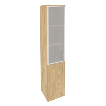 Шкаф высокий узкий левый ONIX O.SU-1.2R(L) Тиквуд Светлый_0