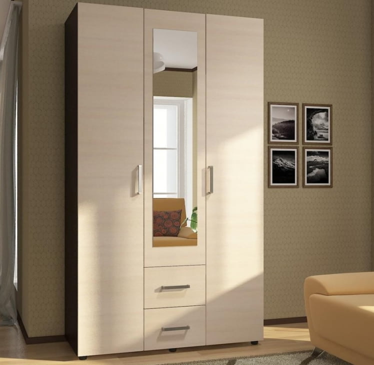 Шкаф-купе ШК-019 Ясень шимо светлый_2