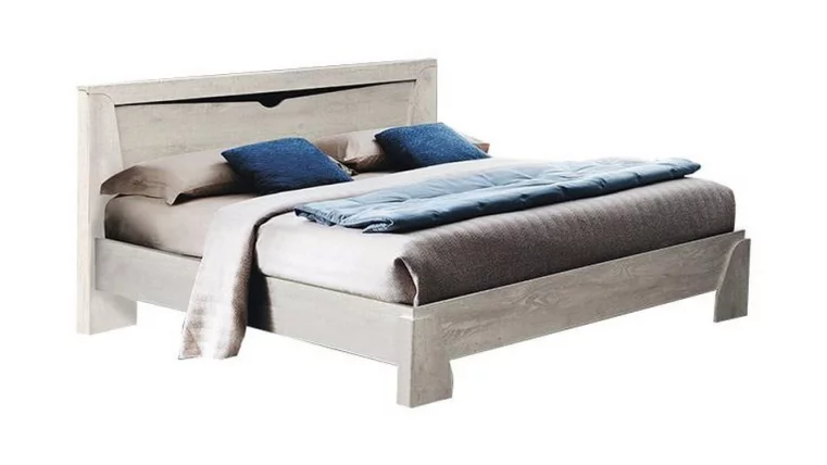 Кровать 1200 Лючия 33.08 с настилом Бетон пайн белый Венге_0