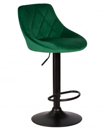 Стул барный DOBRIN LOGAN BLACK (зеленый велюр (MJ9-88)) 2 шт_2