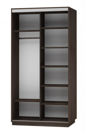 Шкаф-купе двухдверный Экспресс Дуо 1200х2200h Орхидея белая/Венге_1