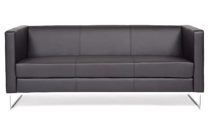 Диван трехместный Дюна Ecotex 3001 (чёрный)_1