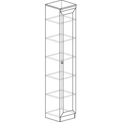 Шкаф для посуды Инна 602  Денвер темный_1