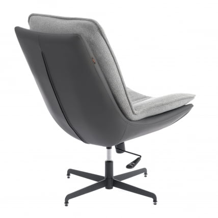 Кресло лаунж Cosmo велюр/букле/экокожа, VT shape silver/графит_2