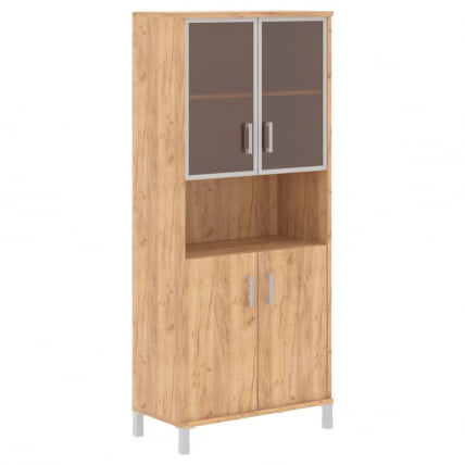 Стеллаж стекло в раме В430.9 Дуб Бофорд_0