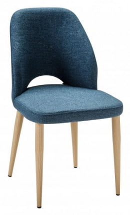 Стул Ledger синий/нат.дуб_0