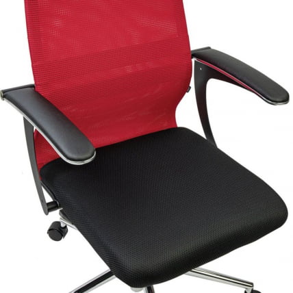 Кресло руководителя BRABIX PREMIUM Ultimate EX-801 хром Черное/красное_7