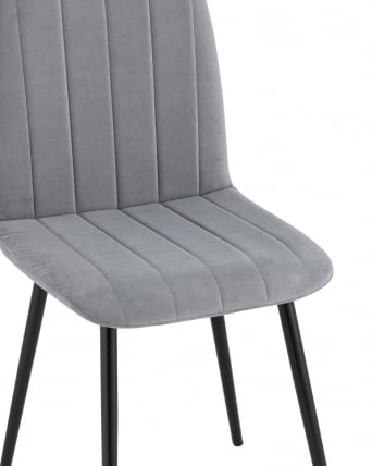 Стул Easy велюр серый 4 шт. комплект_4