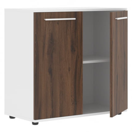 Шкаф с глухими малыми дверьми EDIS ELCS 85.1 Дуб Денвер темный Белый Белый_1