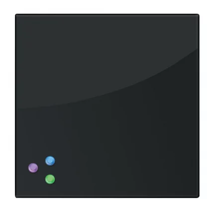 Доска магнитно-маркерная стеклянная BRAUBERG 45х45 см Черная_0