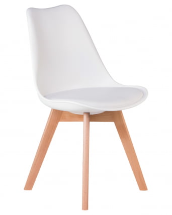 Стул обеденный ДОБРИН ДЖЕРРЙ СОФТ Белый В-02 / DOBRIN JERRY SOFT W-02_1