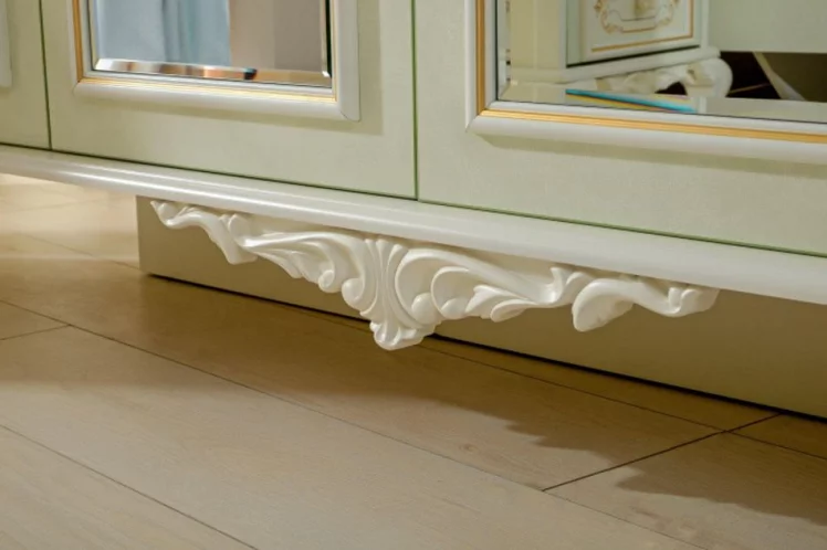 Комплект мебели для спальни Луиза №1 Алебастр Шампань_11