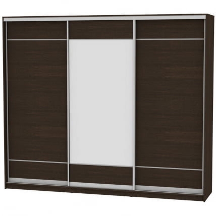 Шкаф-купе B-230х270х60-1(Венге-D7D8D7)_0