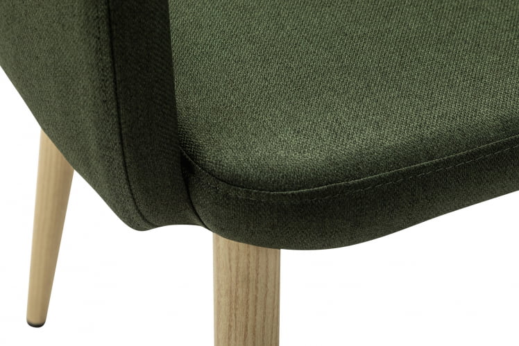 Кресло Ledger К темно-зеленый/нат.дуб_3