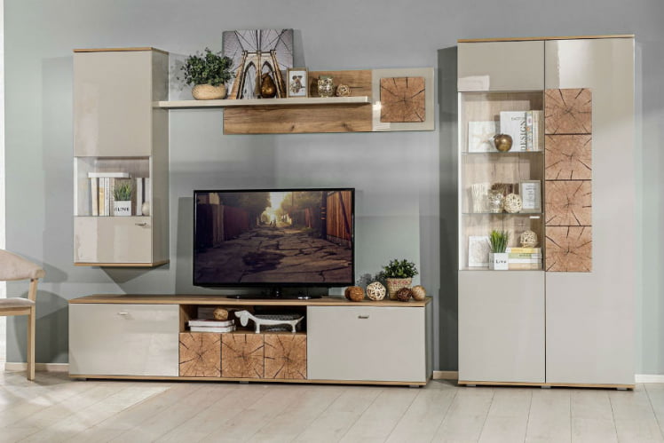 Гостиная Фиджи №1 Дуб Золотой/Кашмир_0