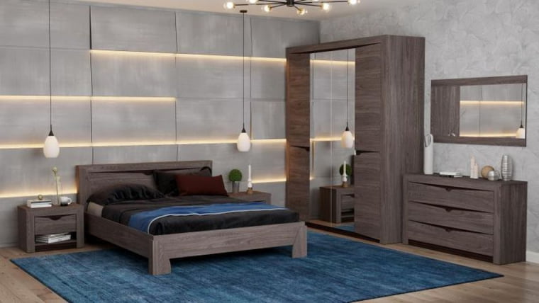 Зеркало навесное Лючия 33.13 Ясень анкор темный_1