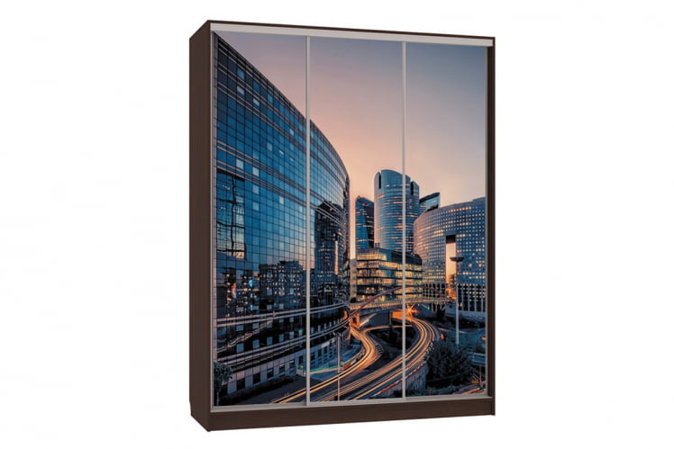 Шкаф-купе Бассо 7-600 79 SK-01B52 венге_0