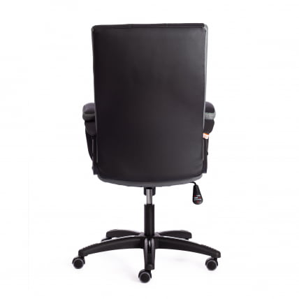 Кресло TRENDY (22) кож/зам/ткань, черный/серый, 36-6/12_3