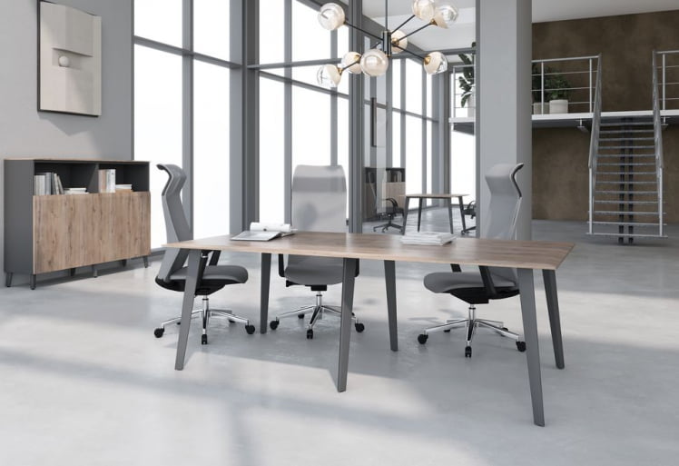 Шкаф с глухими малыми дверьми JAY JLC 85.1 Дуб Каньон Антрацит_1