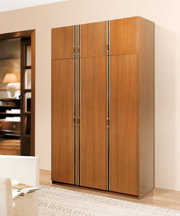 Шкаф распашной с антресолью Флагман 2 Вишня Оксфорд_59971_0