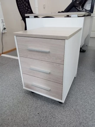 Тумба подкатная Deka 9.05.01 Дуб Сантана светлый/Белый_12