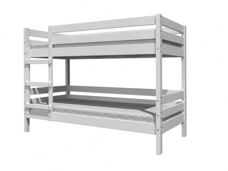 Кровать двухъярусная без основания Джуниор 200х90 Белый античный_0