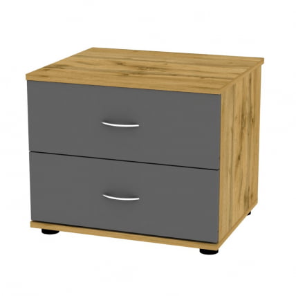 Комод Алиса(K8)458х540х459ручкаскоба96мм(ДВ-Графит)_0