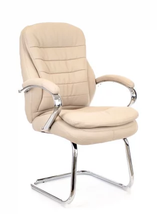 Кресло для посетителей Everprof Valencia CF Экокожа Бежевый_1