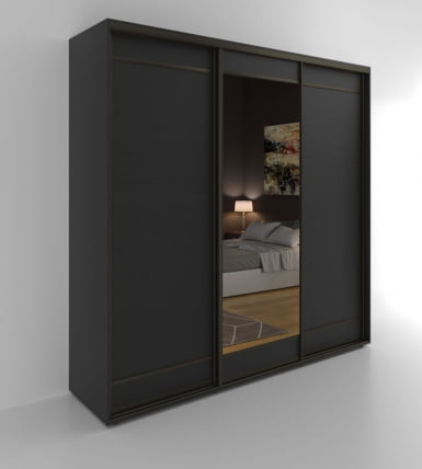 Шкаф-купе 3-х дверный Акцент-Лайт Д3 1800х600 Венге_0