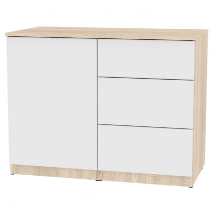 Комод Калисто(K15)699х902х468PUSHtoOPEN(ДСС-Белый)_0