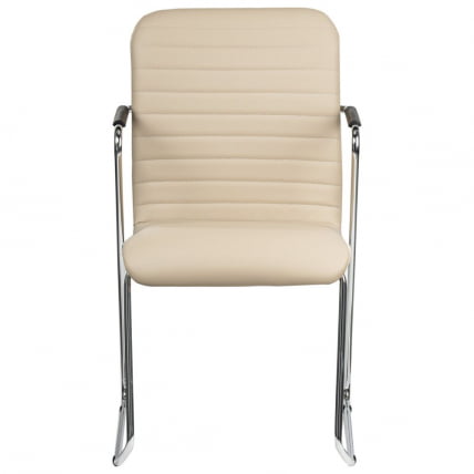 Кресло для приемных и переговорных BRABIX Visit CF-101 экокожа Бежевый_3