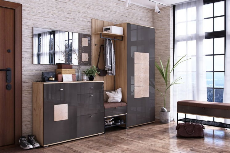 Зеркало горизонтальное Фиджи ЛД 659.420.000 Антрацит глянец_2