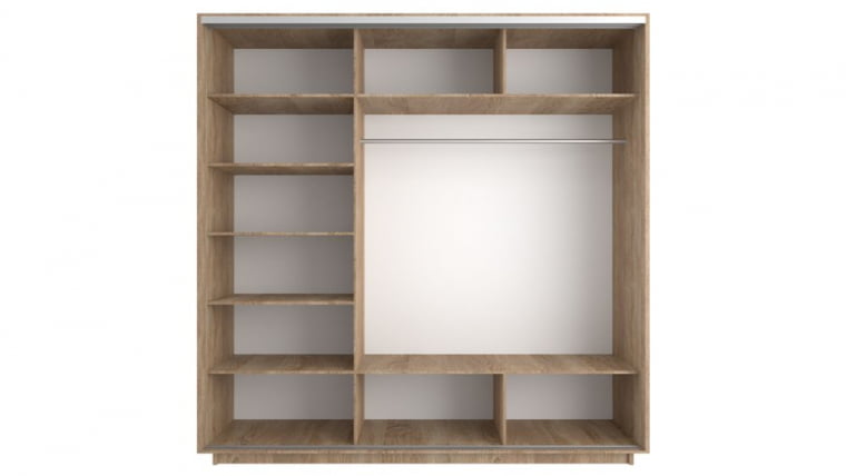 Шкаф-купе 3-х дверный Румер СШК 1.180.60-11.11.11 Дуб Сонома_2