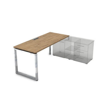 Стол рабочий, прямолинейный три опоры, правый GLOSS LINE НСТП-О.989 Teakwood_0