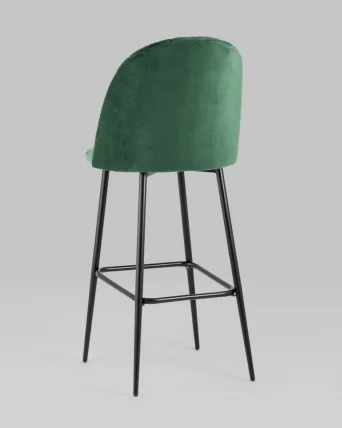 Стул барный Марсель Б велюр Зеленый_5