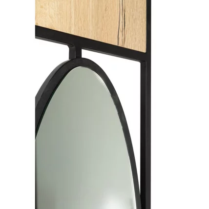 Панель для прихожей с зеркалом Loft Дуб Натур_4