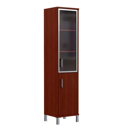 Стеллаж стекло в раме В431.4 R Бургунди_0