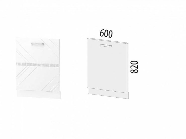 Панель для посудомоечной машины Бьянка 102.69_1