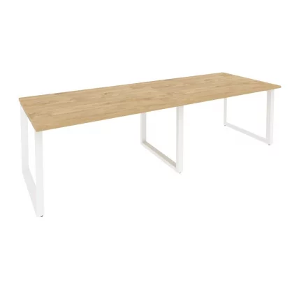 Стол переговорный (2 столешницы) ONIX O.MO-PRG-2.3 Тиквуд Светлый/Белый_0